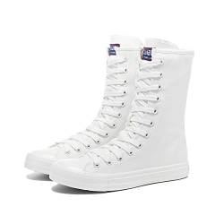 Momuk High Top Canvas Sneakers für Damen zum Schnüren von modischen Freizeitschuhen für Damen von Momuk