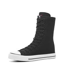 Momuk High Top Canvas Sneakers für Damen zum Schnüren von modischen Freizeitschuhen für Damen von Momuk