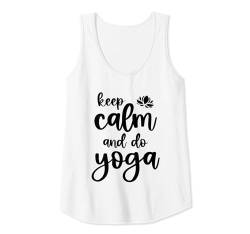 Damen Keep Calm And Do Yoga Tank Top von Mona Eva Sports Apparel