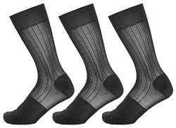 Mona's Choice 3er-Pack Herren-Socken aus durchsichtigem Nylon, Schwarz, Einheitsgr��e von Mona's Choice