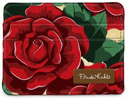Monarque RFID Slim Wallet Signature Collection, Mehrfarbig, Frida Kahlo Rose von Monarque
