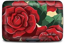 Monarque RFID-sichere gepanzerte Brieftasche, Frida Kahlo Rose, Small, Awsc von Monarque