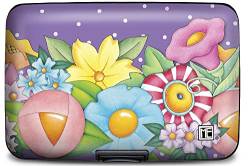 Monarque RFID-sichere gepanzerte Brieftasche, Mary Engelbreit Blumengarten, Small, Awsc von Monarque