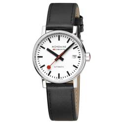 Mondaine Damen Analog Automatik Uhr mit Leder Armband MSE.35610.LBV von Mondaine