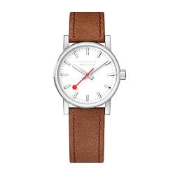 Mondaine Evo2 - Braune Lederuhr für Damen, MSE.30110.LG, 30 MM von Mondaine