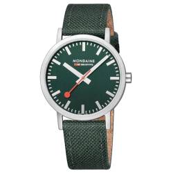 Mondaine Herren Analog Quartz Uhr mit Stoff Armband A6603031460SBF von Mondaine