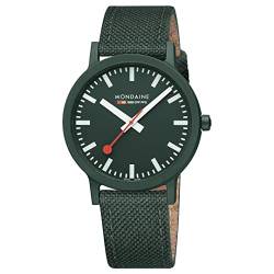 Mondaine Herren Analog Quartz Uhr mit Stoff Armband MS141160LF von Mondaine