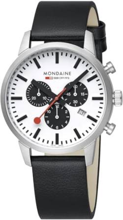Mondaine Herren Analog Quarz Uhr mit Kunststoff Armband MSD.41410.LBV von Mondaine