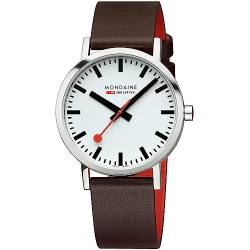 Mondaine Herren Analog Quarz Uhr mit Leder Armband A658.30323.11SBGV von Mondaine