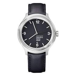 Mondaine Herren Analog Quarz Uhr mit Leder Armband MH1.B1220.LB von Mondaine