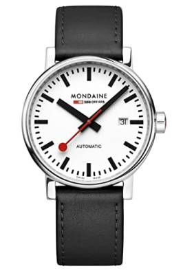 Mondaine Herren Analog Quarz Uhr mit Leder Armband MSE40610LB von Mondaine