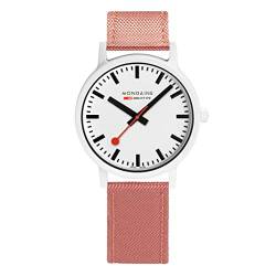 Mondaine Herren Analog Quarz Uhr mit Textil mit Korkfütterung Armband MS141111LP von Mondaine