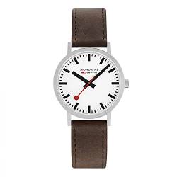 Mondaine Unisex Analog Quarz Uhr mit Leder Armband A660.30360.11SBG von Mondaine