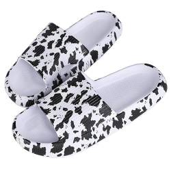 MoneRffi Badelatschen Damen Badeschuhe Herren-Badeschlappen Hausschuhe Damen, Cozislides Airfoot Wolken Wolkenschuhe Rutschfeste Pantoletten，Sommer Cozy Slides Schlappen von MoneRffi