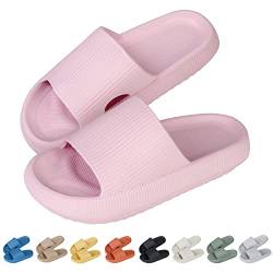 MoneRffi Badelatschen Damen Herren Wolkenschuhe- cloud slides original Badeschuhe wolken damen airfoot hausschuhe Cloudyzz Bequeme rutschfeste Dusch Badeschlappen(rosa#1,40/41) von MoneRffi