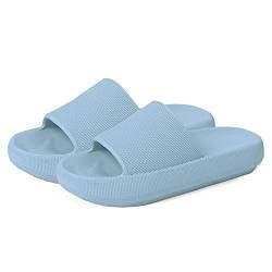 MoneRffi Cosyslides Badelatschen Damen Herren, Sommer Airfoot Wolken Badeschuhe, Bequeme Rutschfeste Schnell Trocknende Hausschuhe, Unisex Cloudyzz Home Badeschlappen Pantoletten Sandalen von MoneRffi