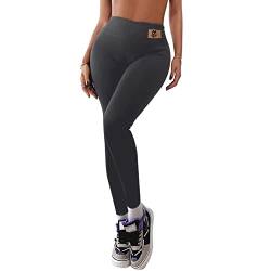 MoneRffi Damen Thermo Leggings Gefütterte Thermoleggins Dicke High Waist Elastisch Strumpfhose mit Verdickte Innenfleece Blickdicht Sportleggins Lang Warm Strumpfleggings Thermohose S von MoneRffi