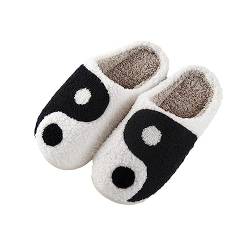 MoneRffi Pantoffeln Damen Plüsch Winter Hausschuhe, Warme Fluffy rutschfest Plüschschuhe Schlappen, Cartoon Bequem Lustige Herren Weiche Slippers for Indoor Outdoor von MoneRffi