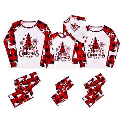 MoneRffi Weihnachts Pyjama Familie Set, Matching Christmas Pyjama Couples Set,Weihnachtspyjama Familie Outfit Weihnachten Schlafanzug für Damen Herren Kinder(Christmas-40,Damen,XL) von MoneRffi