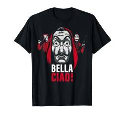 Netflix La Casa De Papel Masked Bella Ciao! T-Shirt von Money Heist
