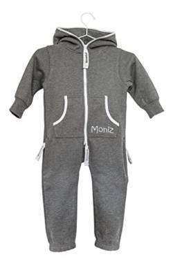 Moniz Baby Jumpsuit - Mountain Grey - 92/98 von Moniz