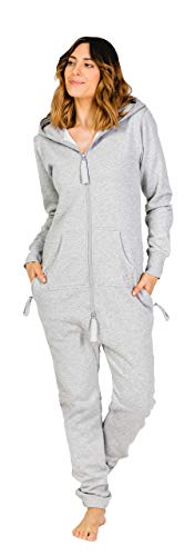 Moniz Damen Jumpsuit, Onesie, Overall (M, Sand Grey) von Moniz