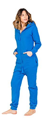 Moniz Damen Jumpsuit, Onesie, Overall (arktikblau, L) von Moniz