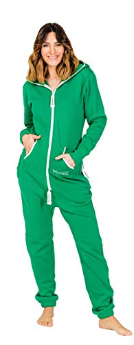 Moniz Damen Jumpsuit, Onesie, Overall (grün, S) von Moniz