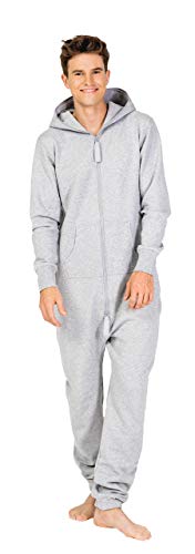 Moniz Herren Jumpsuit, Onesie, Overall (L, Sand Grey) von Moniz