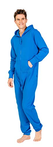 Moniz Herren Jumpsuit, Onesie, Overall (L, Underwater Blue) von Moniz