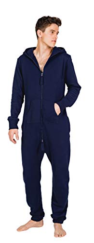 Moniz Herren Jumpsuit, Onesie, Overall (XXL, Midnight Navy) von Moniz