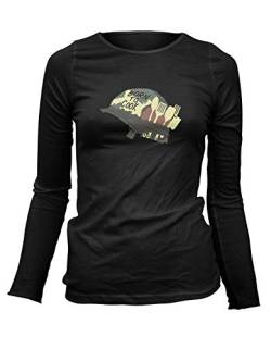 Damen T-Shirt Longsleeve Full Metal Koch - Born to Cook Helm, Farbe:Schwarz, Größe:M von Monkey Print