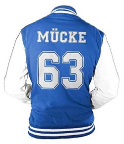 Herren College Jacke Mücke Buddy Movie Star Film, 63 Baseballjacke von Monkey Print