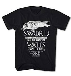 Herren T-Shirt Game of Thrones Die Nachtwache das Lied Serie TV von Monkey Print