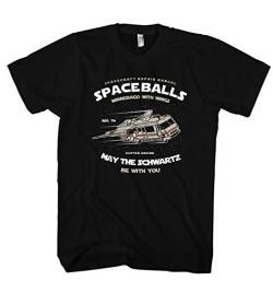 Herren T-Shirt Spaceballs Wohnmobil Raumschiff Waldi Lord Helmchin, Farbe:Schwarz, Größe:XL von Monkey Print