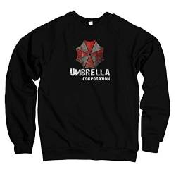 Monkey Print Herren Sweater Pullover Umbrella Corporation Resident Game Play Evil, Farbe:Schwarz, Größe:XL von Monkey Print