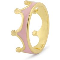 Monkimau Fingerring Damen Ring Kronen 18k Gold plattiert (Packung), 18 Karat vergoldet von Monkimau