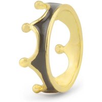 Monkimau Fingerring Damen Ring Kronen 18k Gold plattiert (Packung), 18 Karat vergoldet von Monkimau