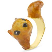 Monkimau Fingerring Eichhörnchen Damen-Ring vergoldet (Packung), 18 Karat vergoldet von Monkimau