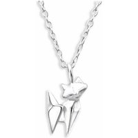 Monkimau Kette mit Anhänger Origami Katzen Halskette Damen Silber Schmuck (Packung) von Monkimau