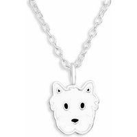 Monkimau Kette mit Anhänger Terrier Hunde Halskette Damen Silber Schmuck (Packung) von Monkimau