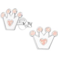 Monkimau Paar Ohrstecker Prinzessin Kronen Kinder Ohrringe aus 925 Silber (Packung) von Monkimau