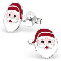Monkimau Paar Ohrstecker Weihnachtsmann Ohrringe aus 925 Silber (Packung) von Monkimau