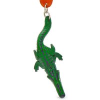 Monkimau Schlüsselanhänger Aligator Schlüsselanhänger Leder Tier Figur (Packung) von Monkimau