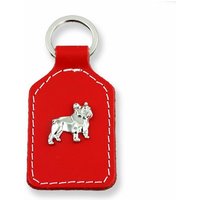 Monkimau Schlüsselanhänger Französische Bulldoggen Schlüsselanhänger Leder (Packung) von Monkimau
