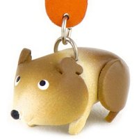Monkimau Schlüsselanhänger Hamster Schlüsselanhänger Leder Tier Figur (Packung) von Monkimau