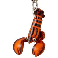 Monkimau Schlüsselanhänger Hummer Schlüsselanhänger Leder Tier Figur (Packung) von Monkimau