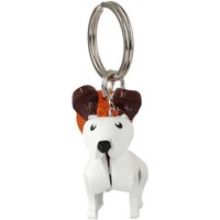 Monkimau Schlüsselanhänger Jack Russell Terrier Schlüsselanhänger Leder Tier Figur (Packung) von Monkimau