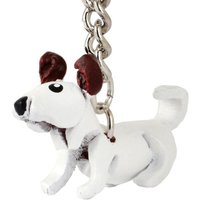 Monkimau Schlüsselanhänger Jack Russell Terrier Schlüsselanhänger Leder Tier Figur (Packung) von Monkimau