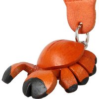 Monkimau Schlüsselanhänger Krebs Schlüsselanhänger Leder Tier Figur (Packung) von Monkimau